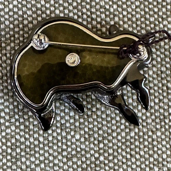 VINTAGE 90s Swarovski Jeweler's Collection Raccoon Brooch New With Tags! - Picture 6 of 6